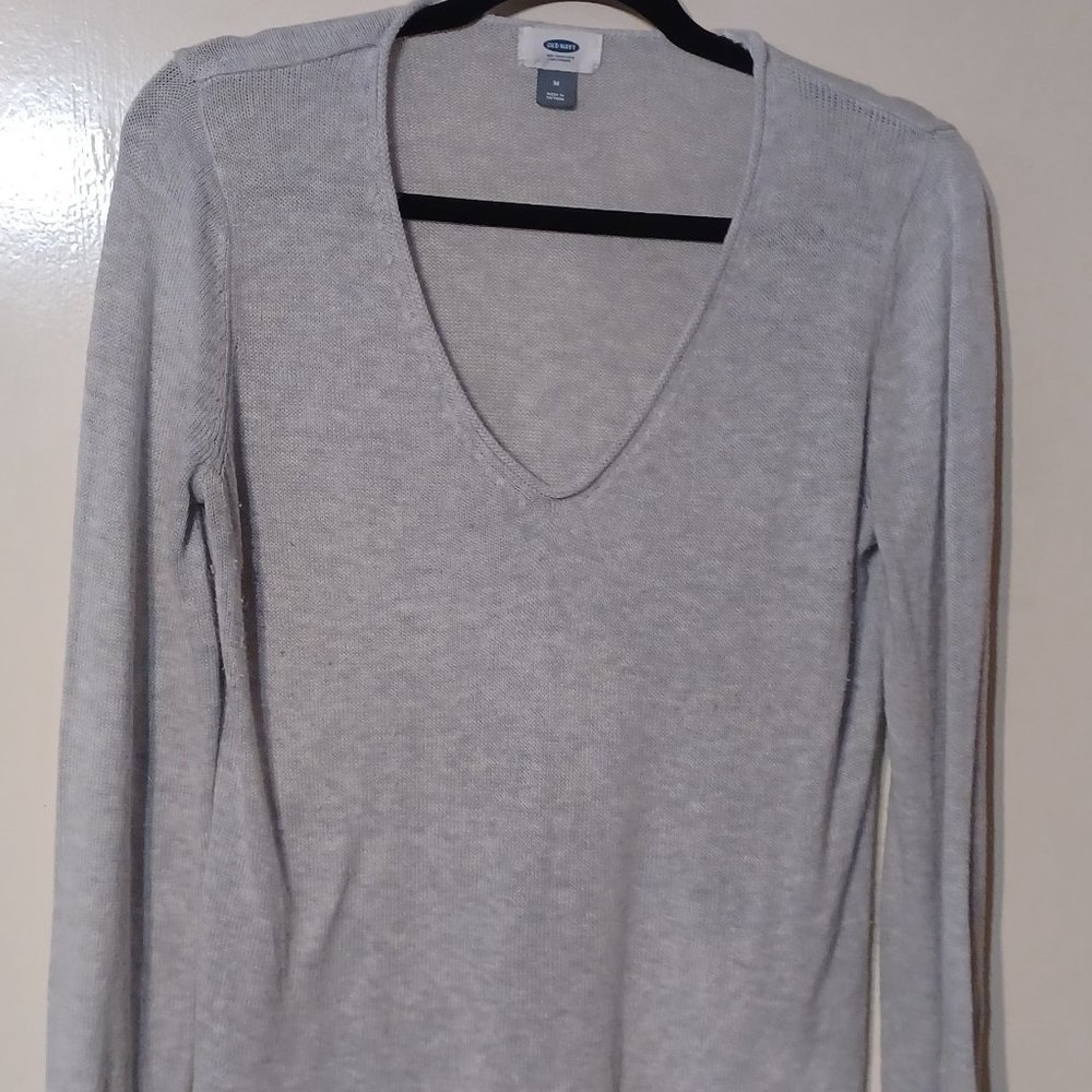 Old Navy Pull Over Grey Women's Top Size M